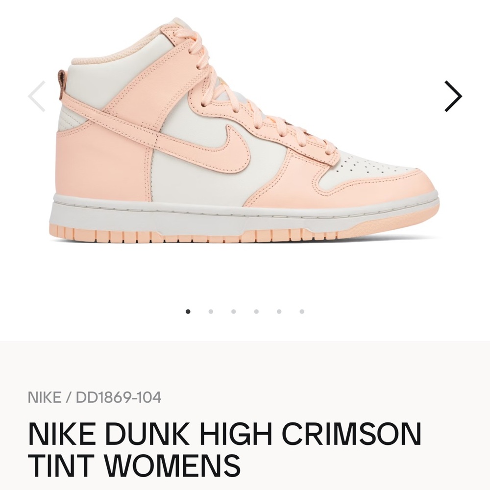 Crimson Tint High top Women’s Nike Dunks Sz. 9.5